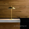 Metal LED además de la decoración de la lámpara de mesa de oro rosa